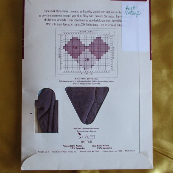 HANES SILK REFLECTIONS VINTAGE PANTYHOSE BUNDLE - 2 - Picture 4 of 8